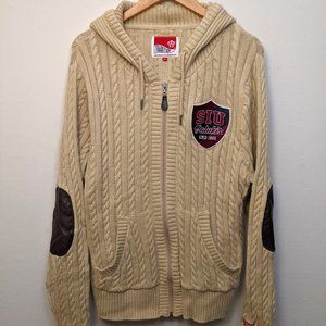 Tradition Ever Since SIU Knitted Zip-up Sweater - XL